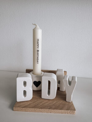 Geburtstags Set - B-Day mit Holz