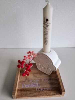 Geburtstagslicht „Für dich soll Konfetti regnen“