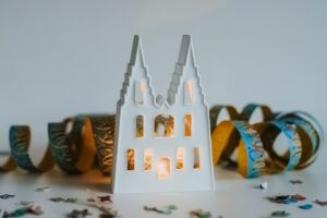 Kölner Dom mit Licht