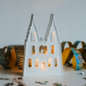 Kölner Dom mit Licht