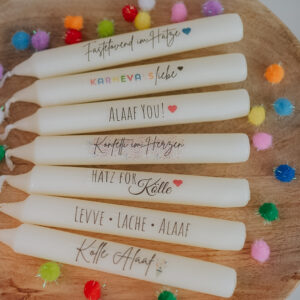 Karnevalskerzen - pro Stück