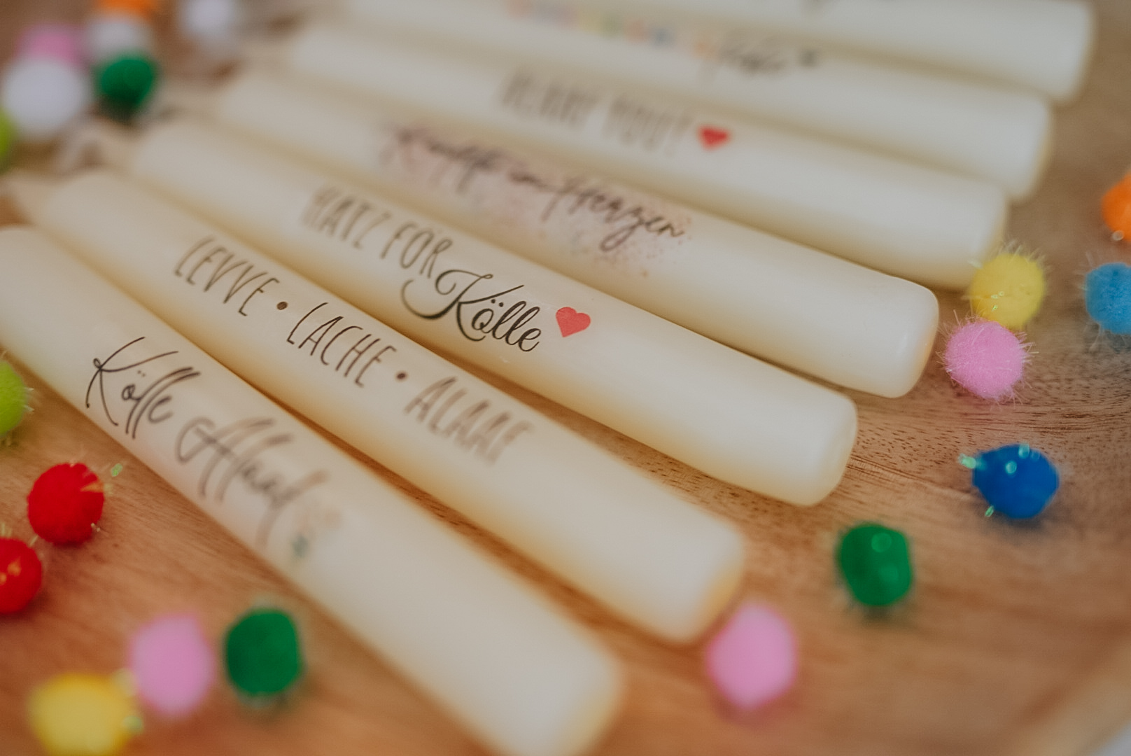 Karnevalskerzen – pro Stück