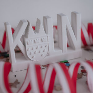 Köln Schriftzug mit Dom & Wappen