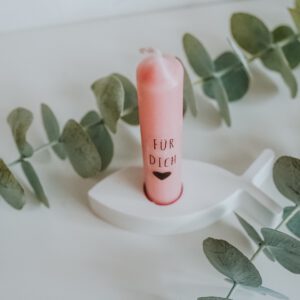 Fischkerzenständer zur Taufe, Kommunion, Konfirmation