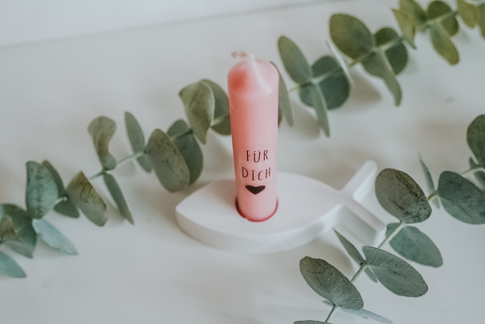 Fischkerzenständer zur Taufe, Kommunion, Konfirmation