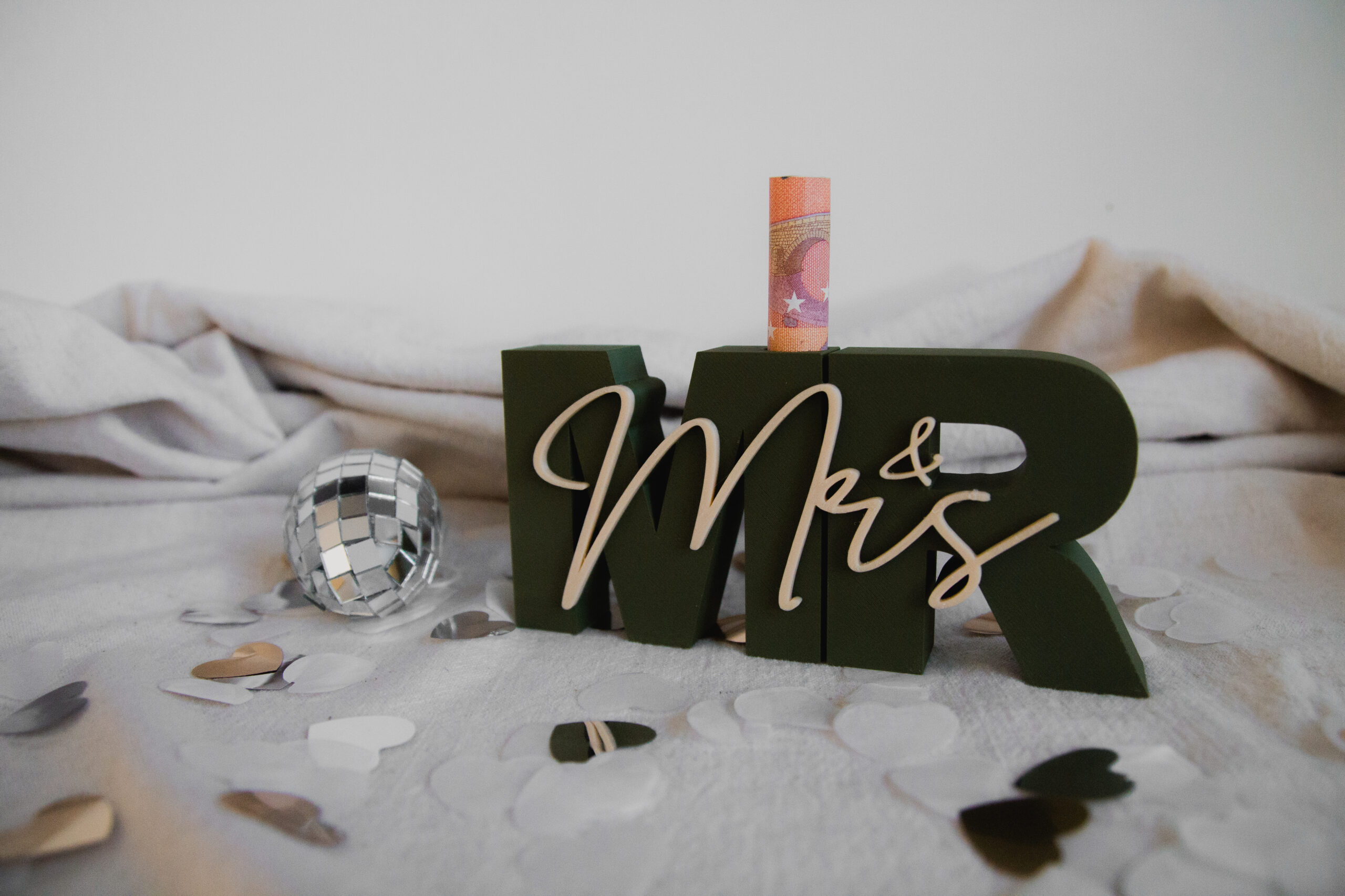 3D Druck – Mr & Mrs Hochzeitsgeschenk