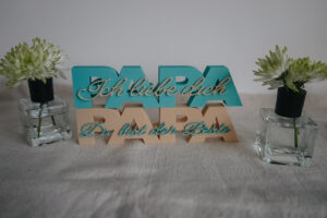 3D Druck - Papa Schriftzug zum Vatertag