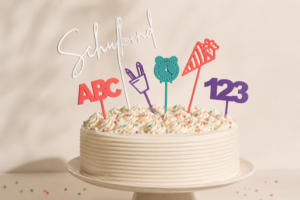 Caketopper Set „Schulkind“ (3D Druck)