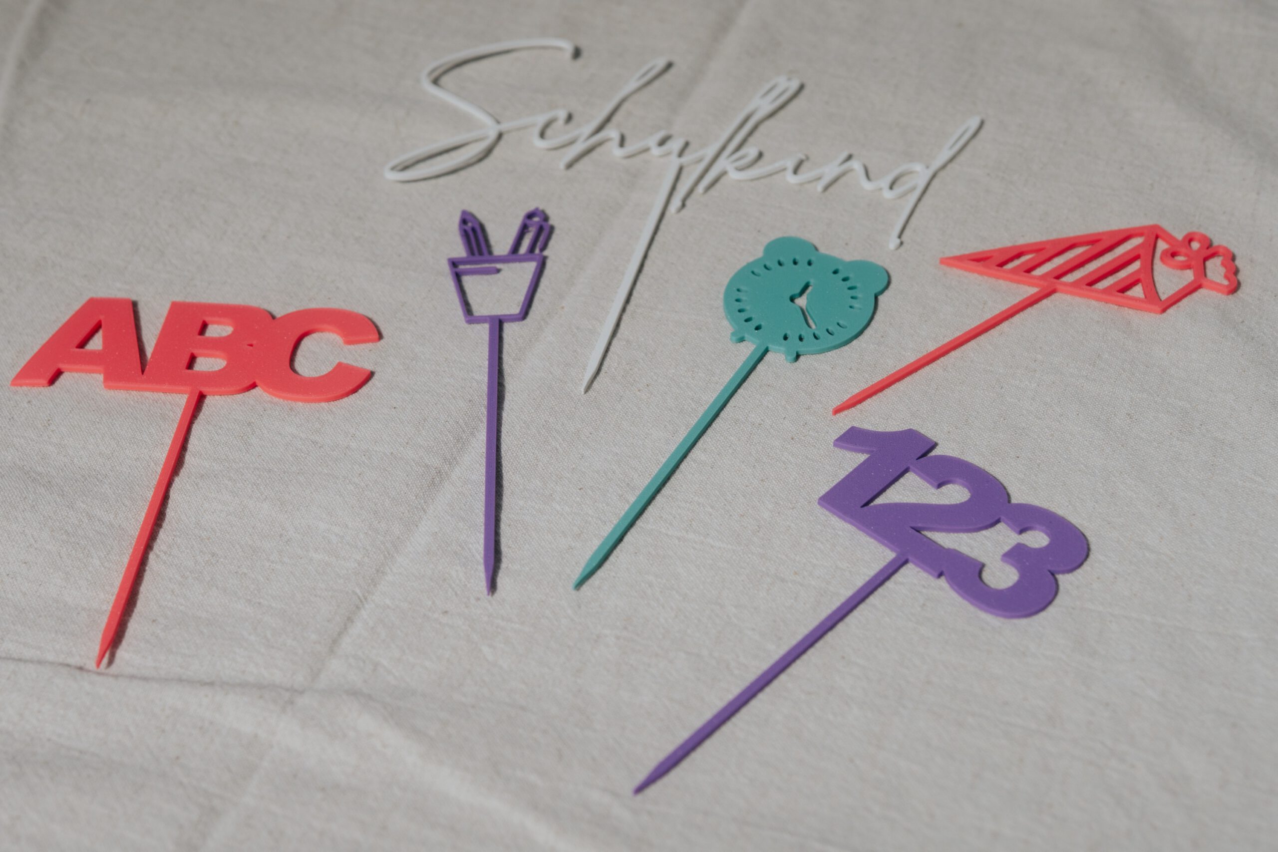 Caketopper Set „Schulkind“ (3D Druck)