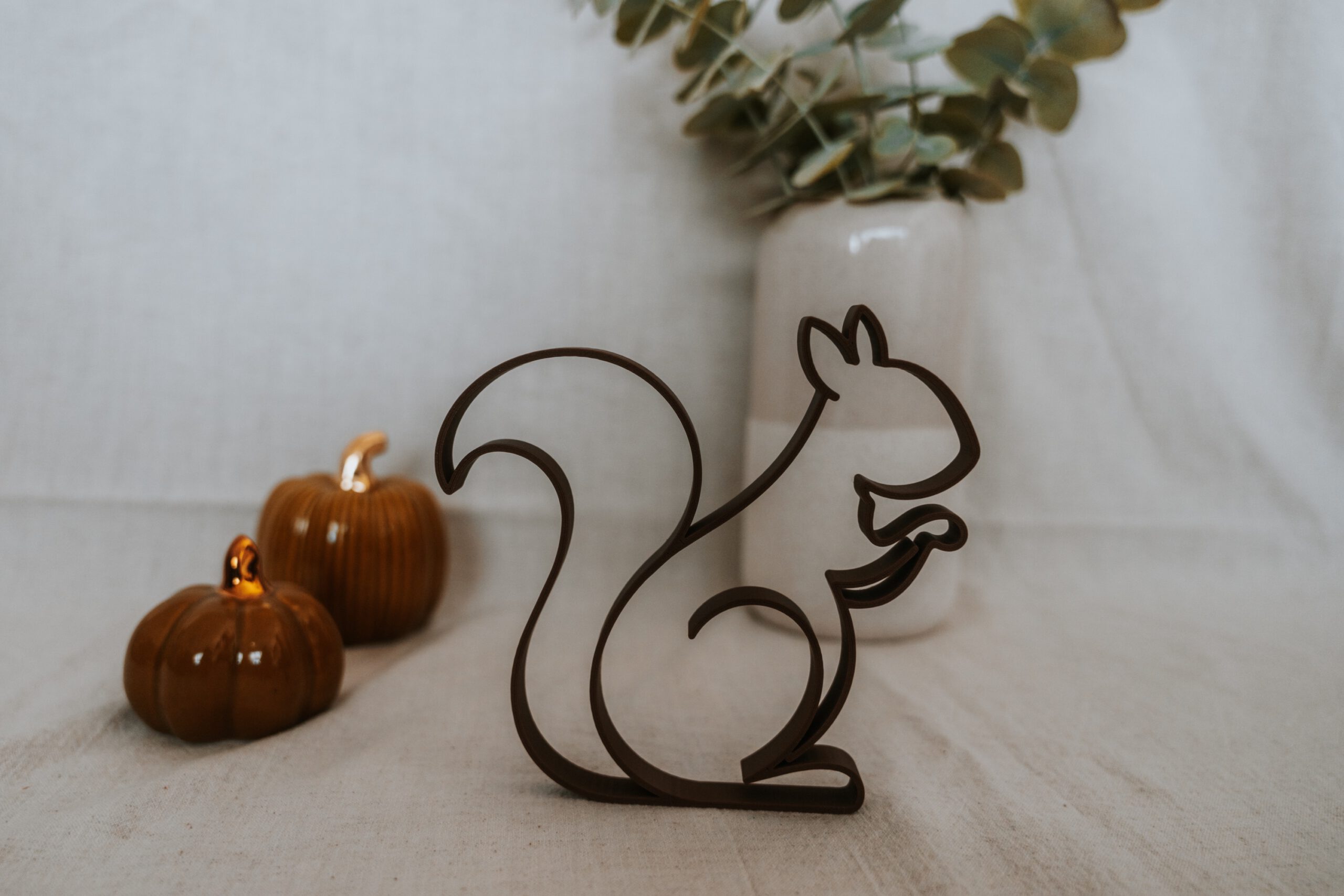 Eichhörnchen Deko „Nussfreunde“ – 3D gedruckte Herbstdeko – Bild 6