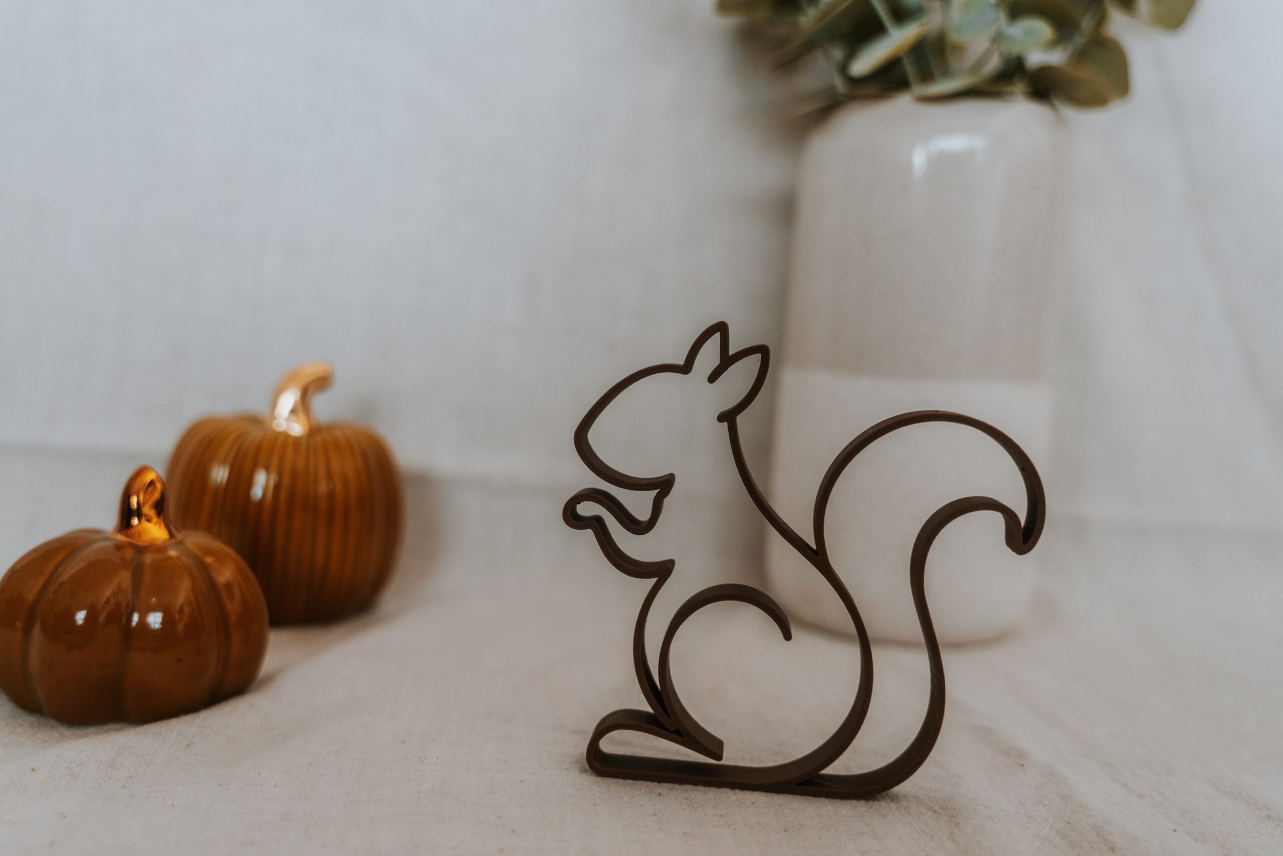 Eichhörnchen Deko „Nussfreunde“ – 3D gedruckte Herbstdeko – Bild 5