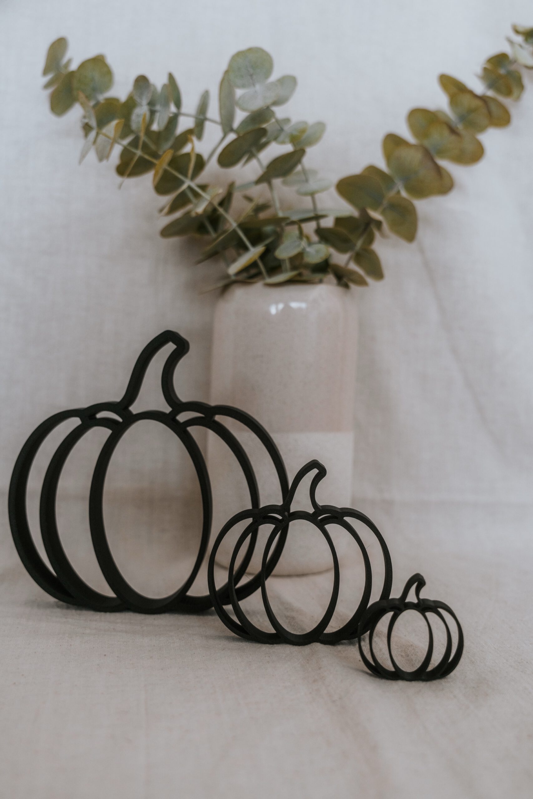 Kürbis Deko „Pumpkin Family“ – minimalistische 3D Herbstdeko – Bild 7