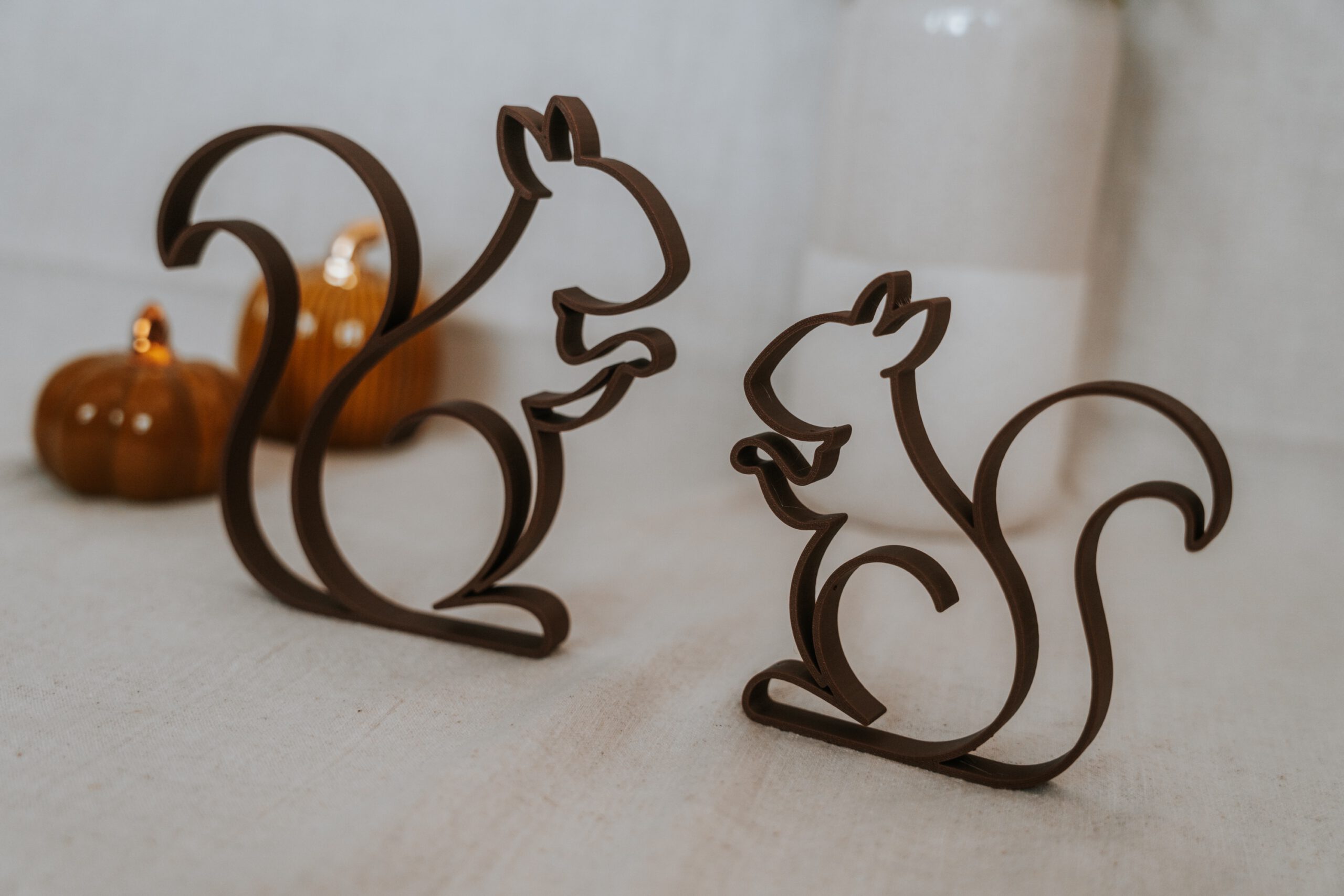 Eichhörnchen Deko „Nussfreunde“ – 3D gedruckte Herbstdeko – Bild 2