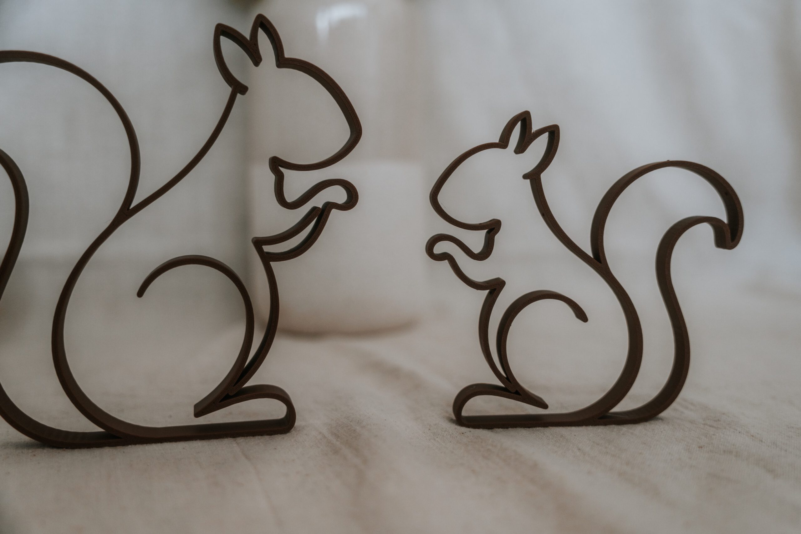 Eichhörnchen Deko „Nussfreunde“ – 3D gedruckte Herbstdeko – Bild 3