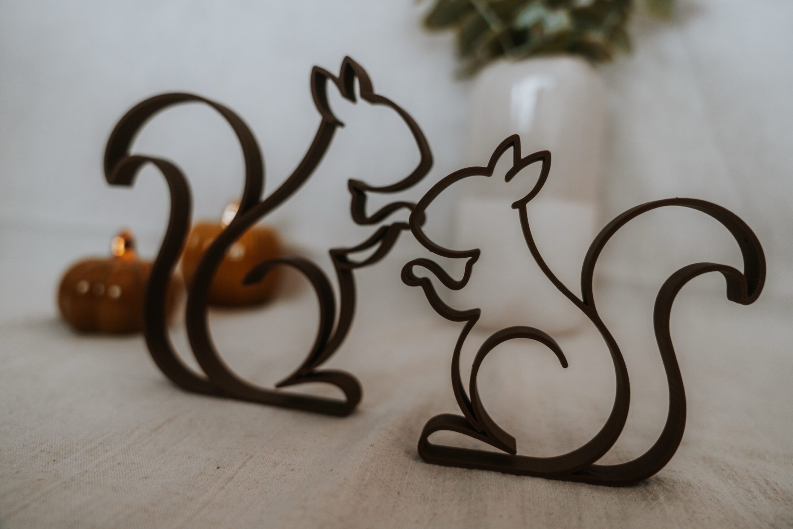 Eichhörnchen Deko „Nussfreunde“ – 3D gedruckte Herbstdeko – Bild 4